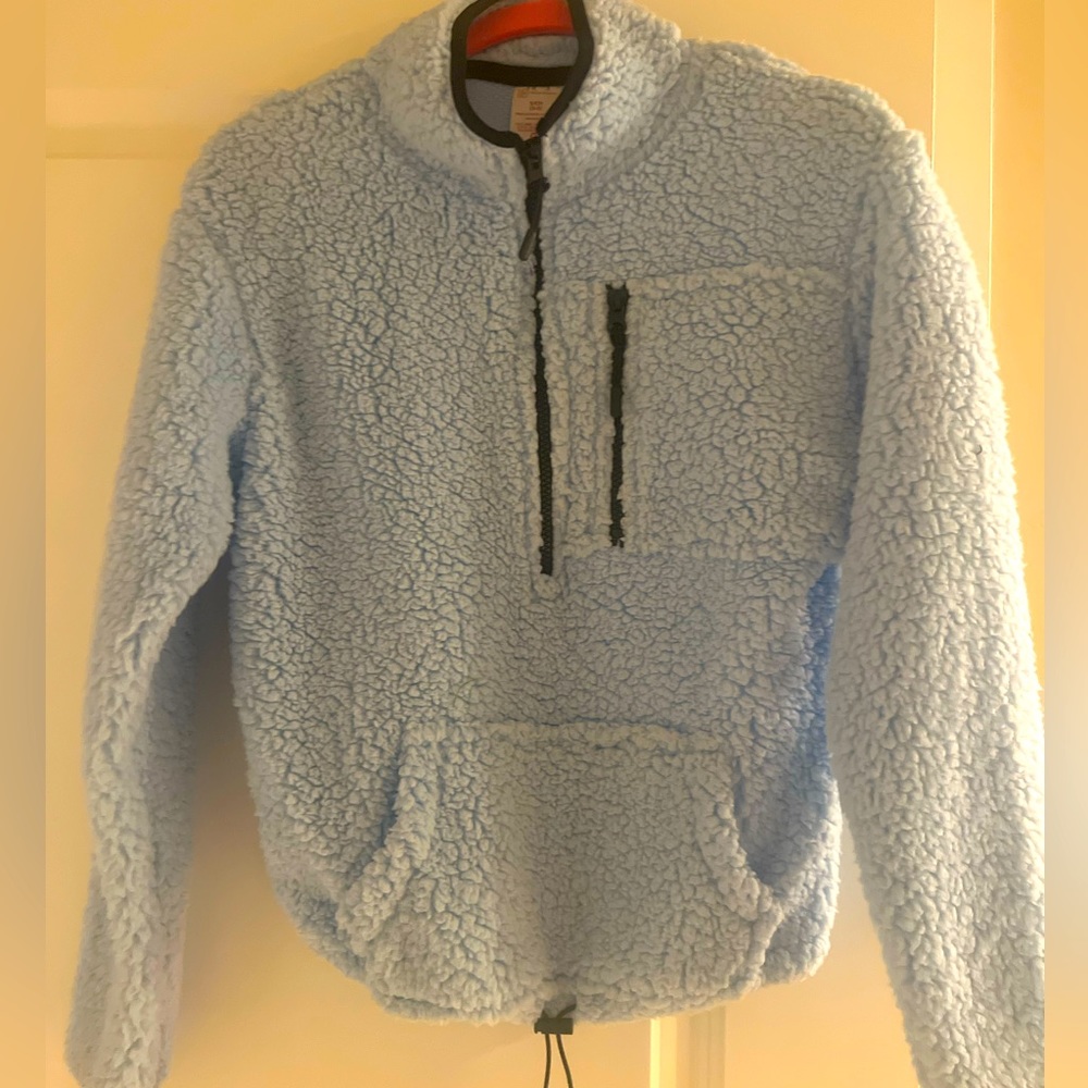 Wool powder blue girls sweater
